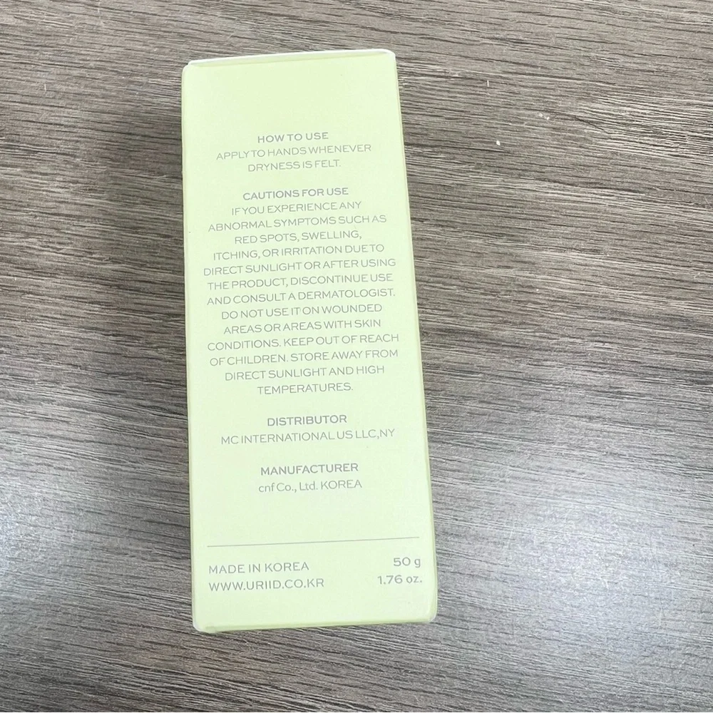 Korean Beauty Uriid Lemon Basil Shea Butter Hand Cream